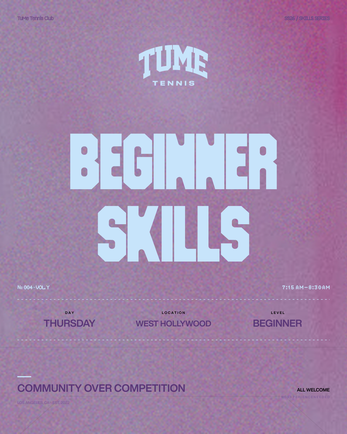 Thursday Beginner Skills Session